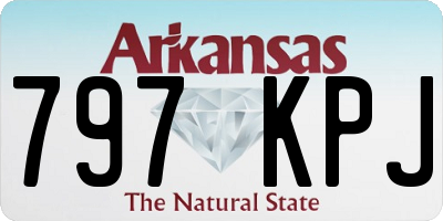 AR license plate 797KPJ