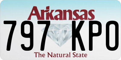 AR license plate 797KPO