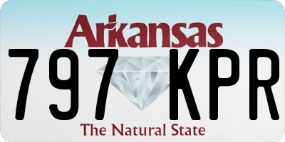 AR license plate 797KPR