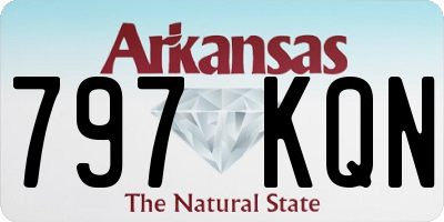 AR license plate 797KQN