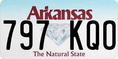AR license plate 797KQO
