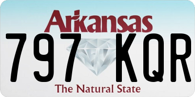 AR license plate 797KQR