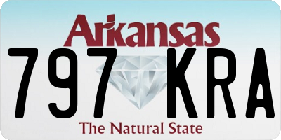 AR license plate 797KRA
