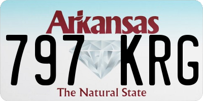 AR license plate 797KRG