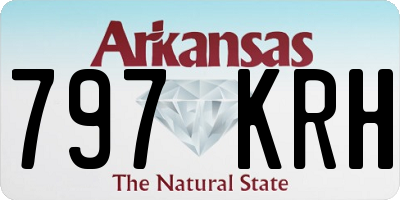 AR license plate 797KRH
