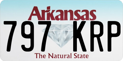AR license plate 797KRP