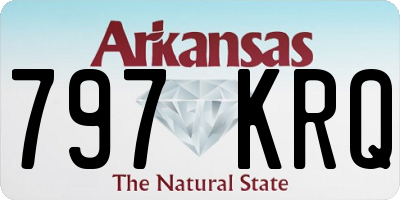 AR license plate 797KRQ