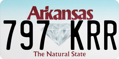 AR license plate 797KRR