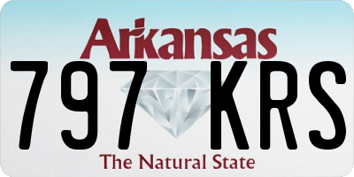 AR license plate 797KRS
