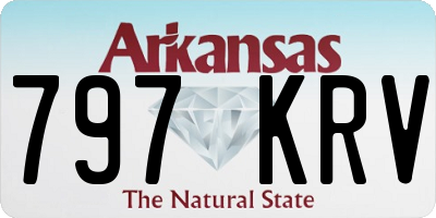 AR license plate 797KRV