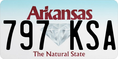 AR license plate 797KSA