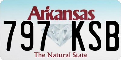 AR license plate 797KSB