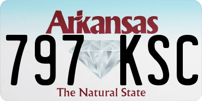 AR license plate 797KSC