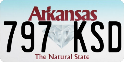 AR license plate 797KSD