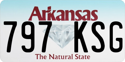 AR license plate 797KSG