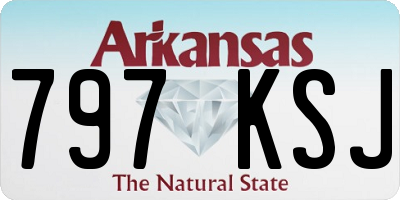 AR license plate 797KSJ