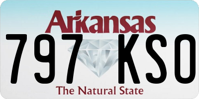 AR license plate 797KSO