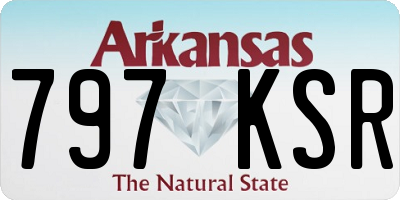 AR license plate 797KSR