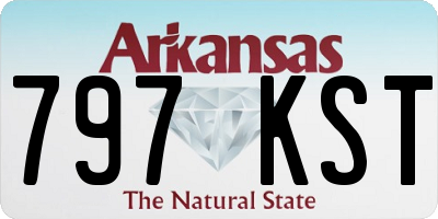 AR license plate 797KST