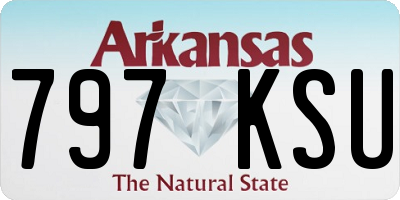 AR license plate 797KSU