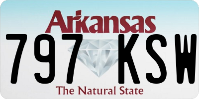 AR license plate 797KSW