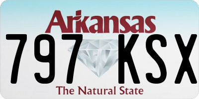 AR license plate 797KSX
