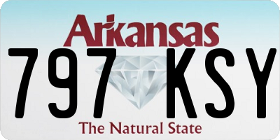 AR license plate 797KSY