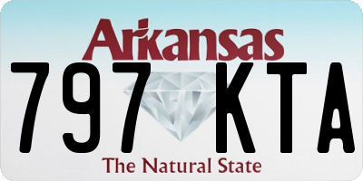AR license plate 797KTA