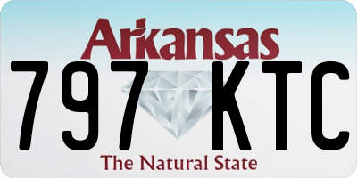 AR license plate 797KTC