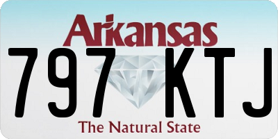 AR license plate 797KTJ