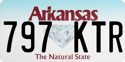 AR license plate 797KTR