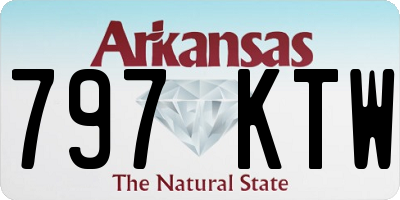 AR license plate 797KTW