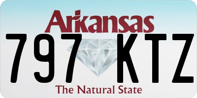AR license plate 797KTZ