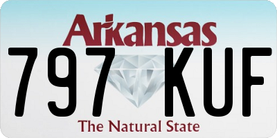 AR license plate 797KUF