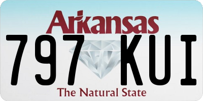 AR license plate 797KUI