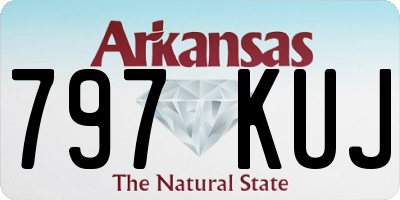 AR license plate 797KUJ