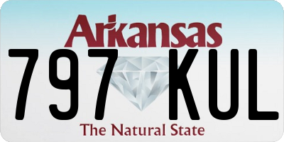AR license plate 797KUL