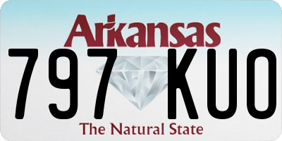 AR license plate 797KUO