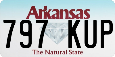 AR license plate 797KUP
