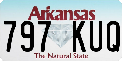 AR license plate 797KUQ