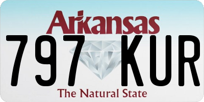 AR license plate 797KUR