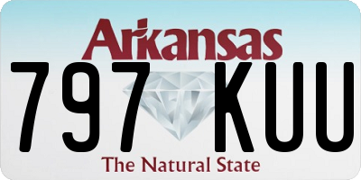 AR license plate 797KUU