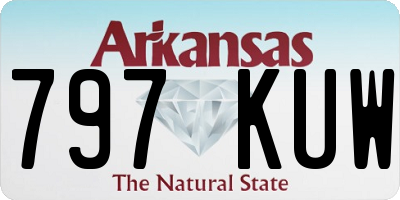 AR license plate 797KUW