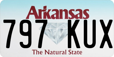 AR license plate 797KUX