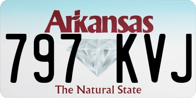 AR license plate 797KVJ