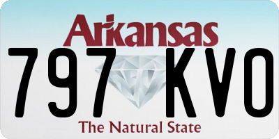 AR license plate 797KVO
