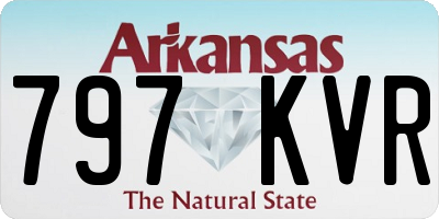 AR license plate 797KVR