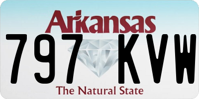 AR license plate 797KVW