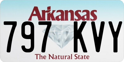 AR license plate 797KVY