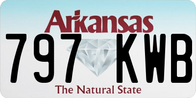AR license plate 797KWB